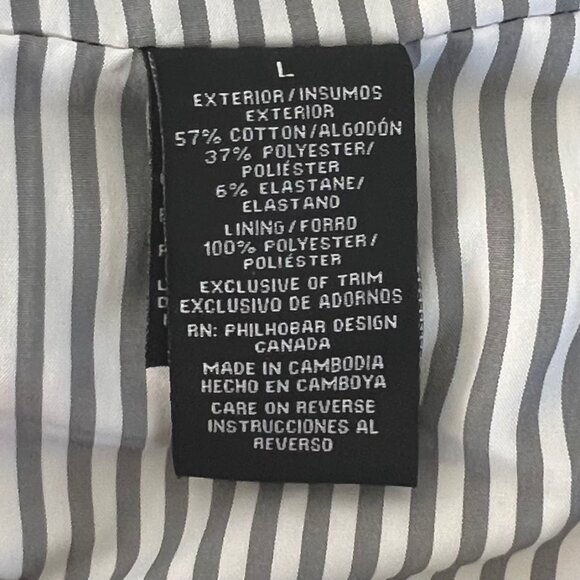 Original Nicole Miller Womens Blazer Jacket Size L Black Cotten Polyester EUC! - Picture 5 of 15